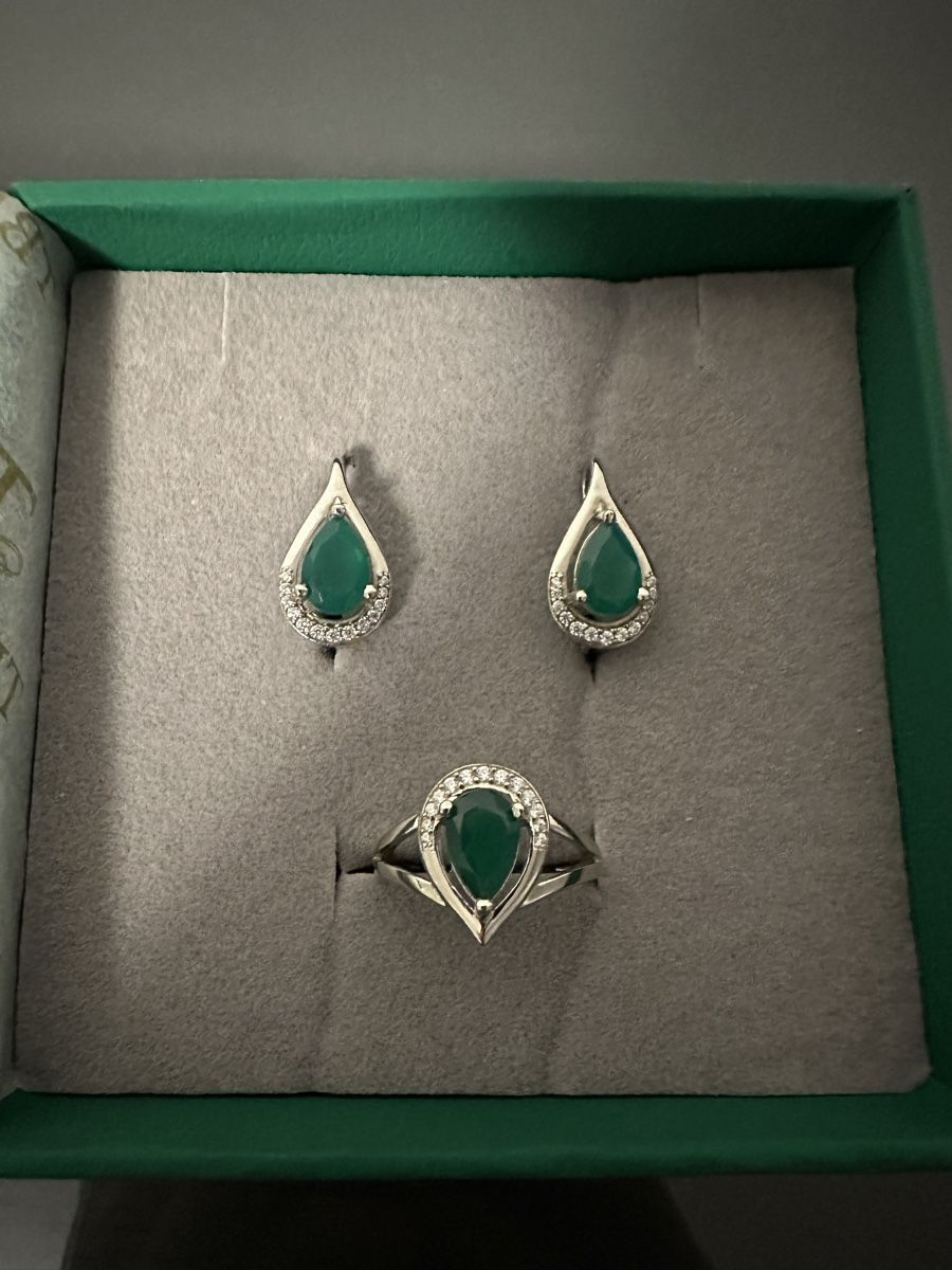 Sonstiger Schmuck: Sehr schöne Echt Silber 925 Set mit Echt Achat Stein – Neu und originalverpackt aus Zollikofen von Ushurma 6