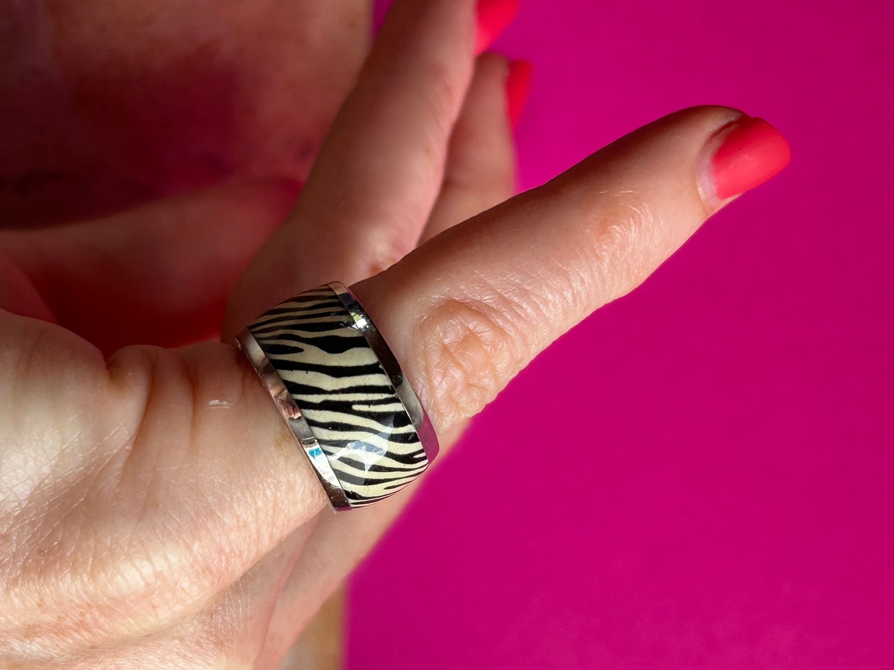 Ringe: Silberring Zebra (52) – Gebraucht aus Dittingen von Bijoubelle 2