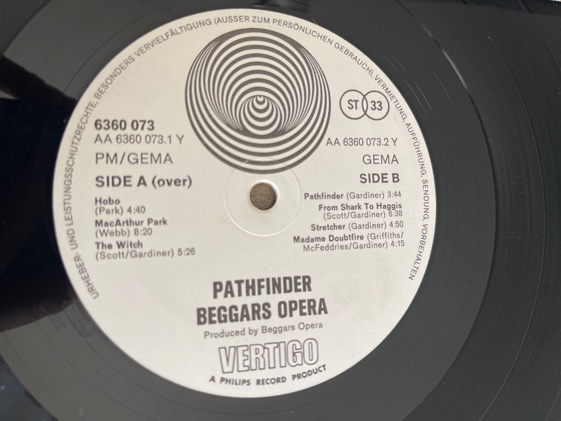 Dischi in vinile: A51/Beggar's Opera - Pathfinder, Vertigo – Usato da Frutigen venduto da Philippe_jsp 2