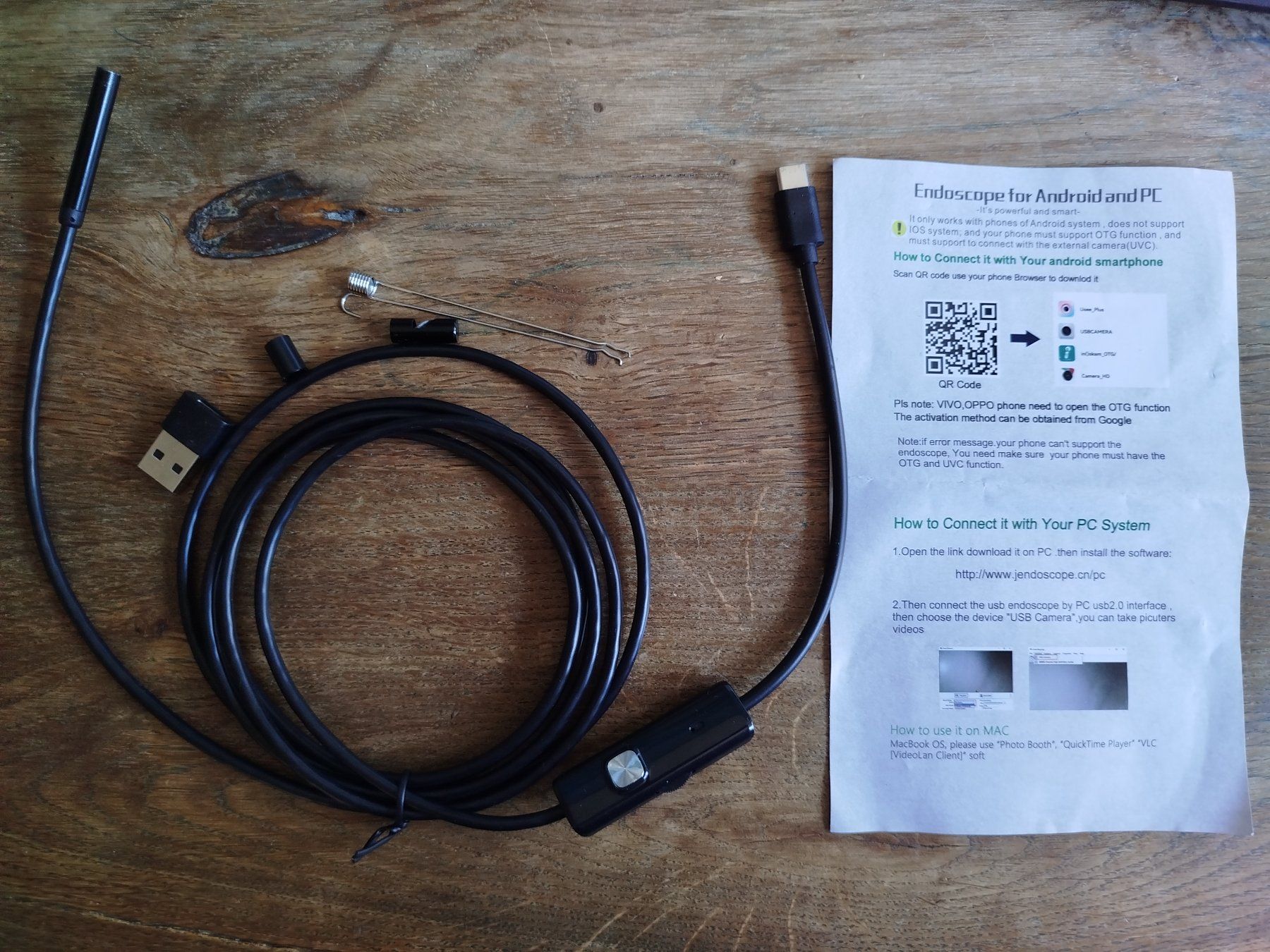 Fotocamera: USB Endoskop Inspektionskamera, neu für Android oder PC – Nuovo e nell'imballaggio originale da Oberhofen am Thunersee venduto da jojozurich