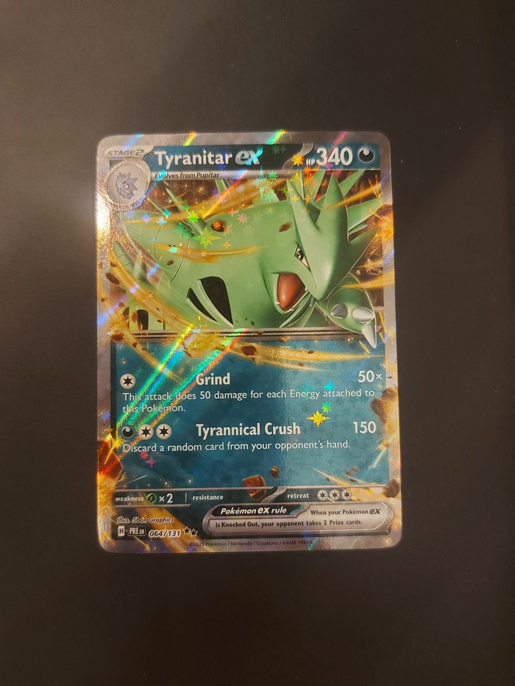 Pokémon Carte collezionabili: Tyranitar ex  #064 Prismatic Evolutions EN (PRE) – Usato da Biasca venduto da Sara_Poke123