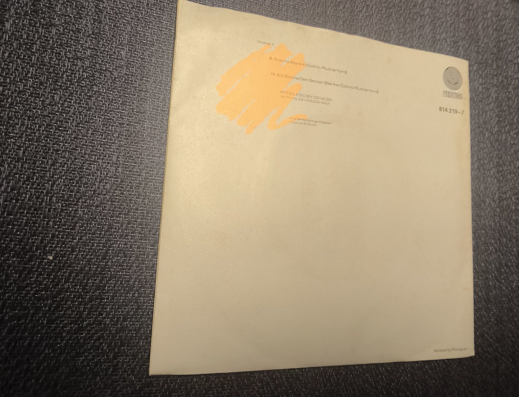 Schallplatten: VINYL Single: Genesis - Mama – Gebraucht aus Allschwil von marketingprojects 2
