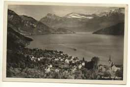 WEGGIS mit Alpen Dampfschiff