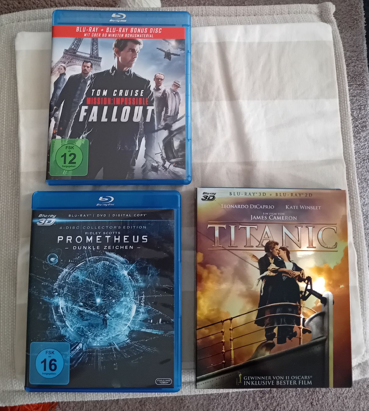 Tous les DVDs: Blu-ray Filme Mission Impossible Fallout Titanic Prometheus – D'occasion à Burgdorf par carodesign1