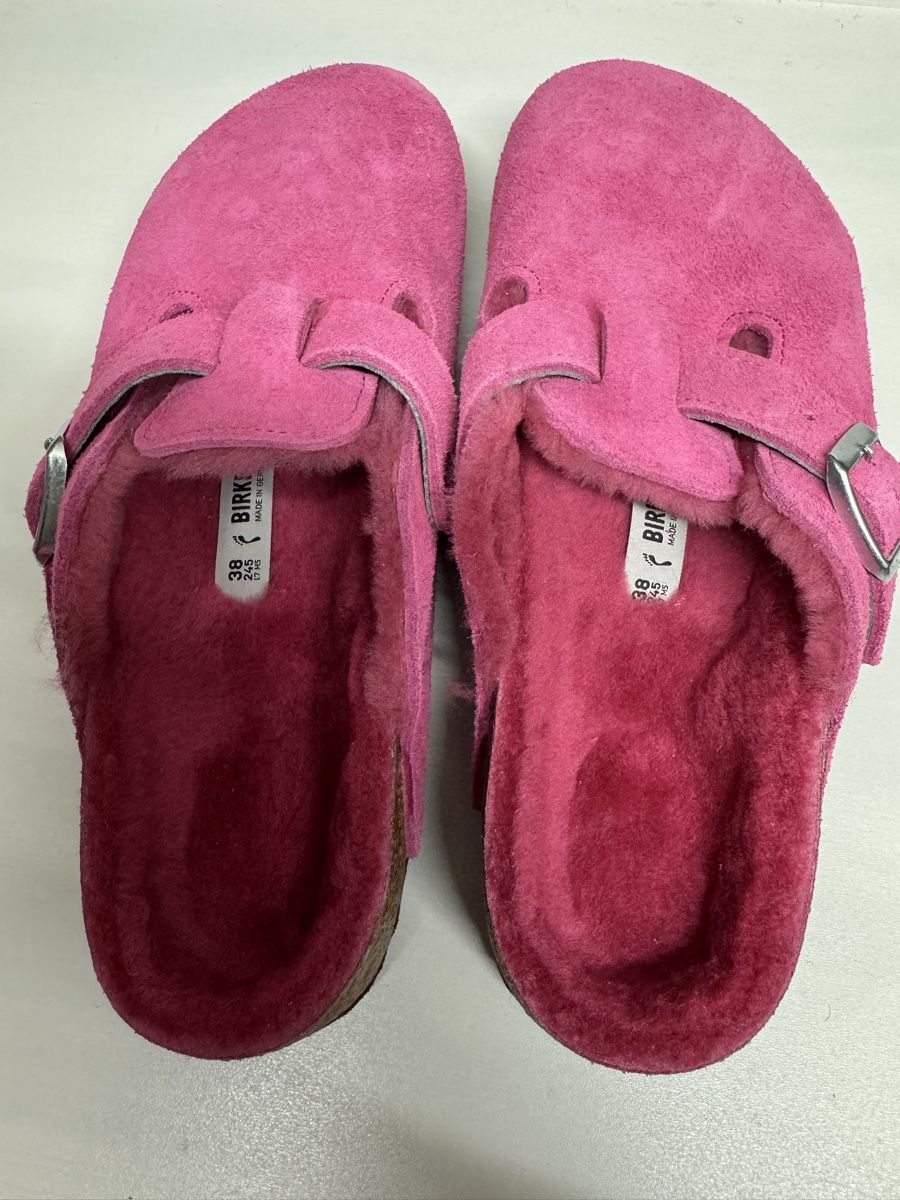 Birkenstock Scarpe da donna: Birkenstock Boston fourrées rose, taille 38 – Nuovo (secondo la descrizione) da Brügg BE venduto da Goob 3