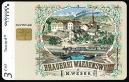 Taxcard Chip-1664 Brauerei Wädenswil SVT 540 Ex