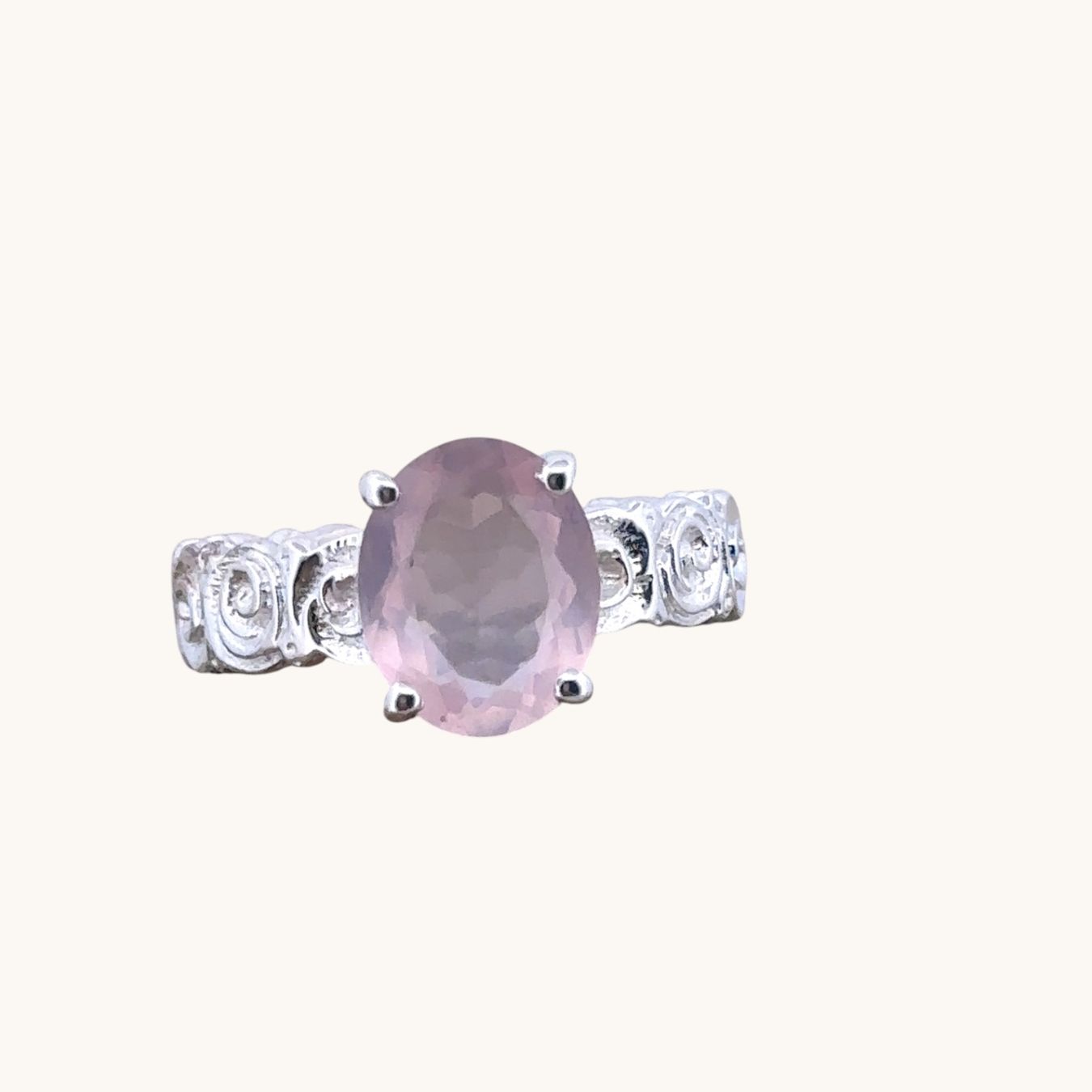Olga Ribler Ringe: Silber Ring mit Rosenquarz, Gr. 54 – Neu (gemäss Beschreibung) aus Luzern von MonikaS03 4