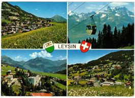 Leysin - 4 Bild AK