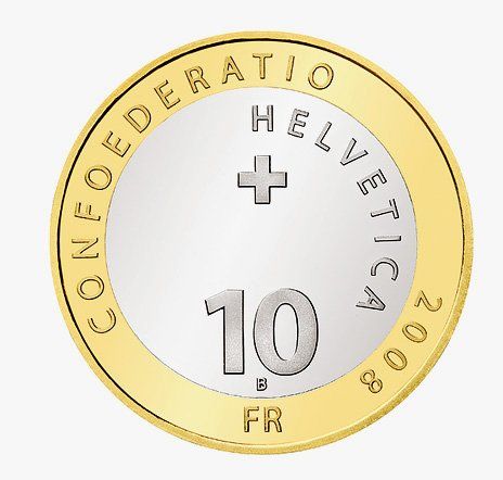 Alle Münzen: CHF 10.- commémorative 2008 – Gebraucht aus Bouveret von psv01 1