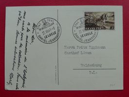 1941, Nr.252 Militärkarte LE LOCLE-WALDENBURG +BERN FAHNE.