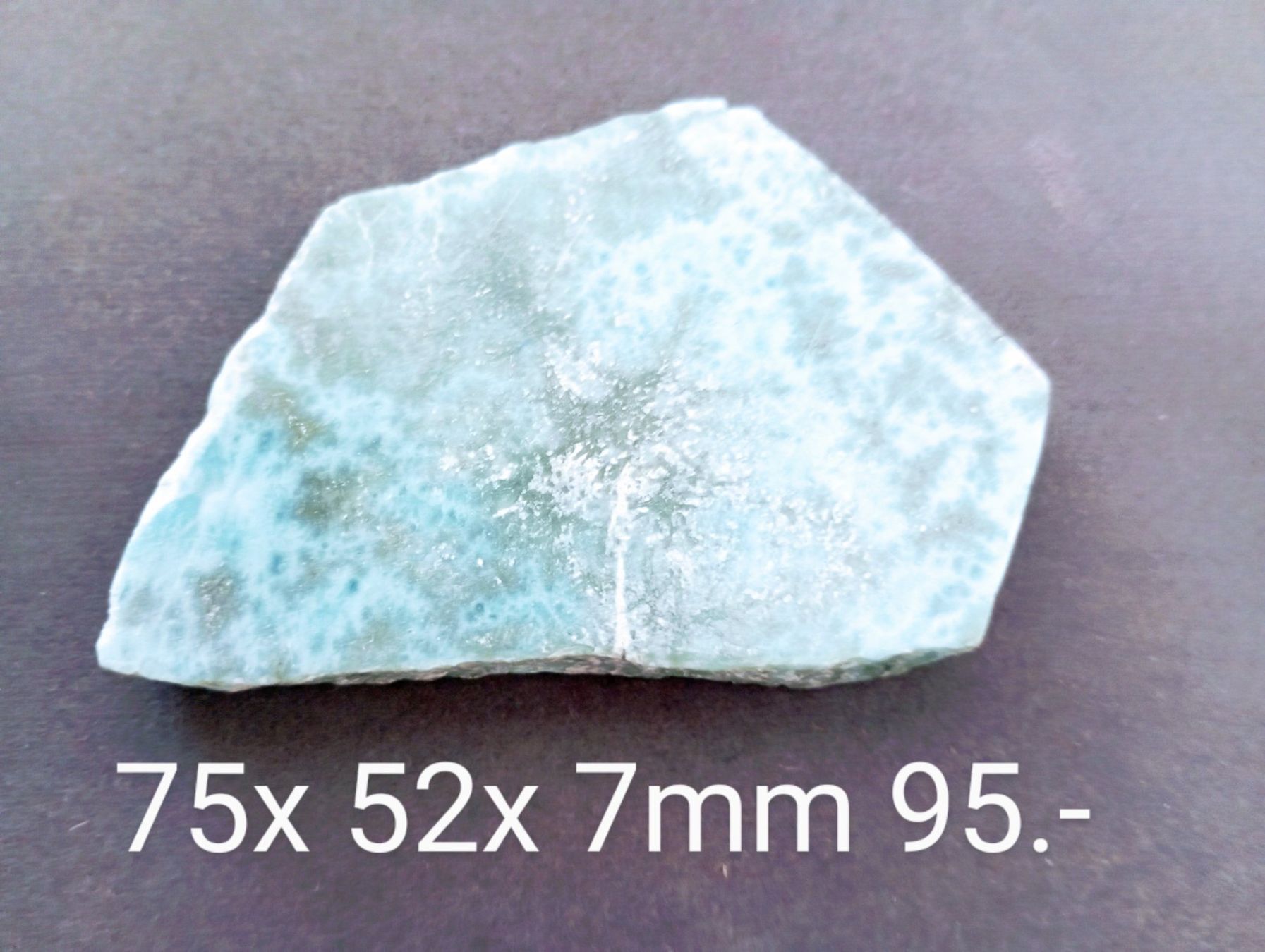 Minerali & Pietre curative: Wunderschöne grosse LARIMAR-Platte 75x 52x 7mm – Nuovo (secondo la descrizione) da St. Gallen venduto da nataraj