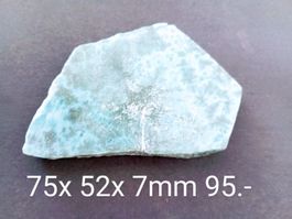 Wunderschöne grosse LARIMAR-Platte 75x 52x 7mm