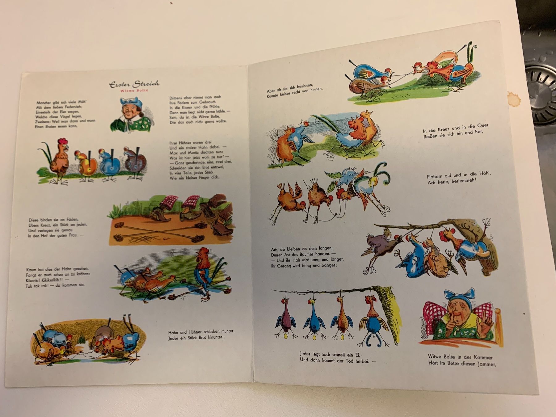 Libri: Kinderbuch Max und Moritz, 7 Streiche, Wilhelm Busch, alt – Usato da Biel/Bienne venduto da Oldradio 2
