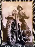 Oldtimer Motorrad soldat 2.Weltkrieg militär