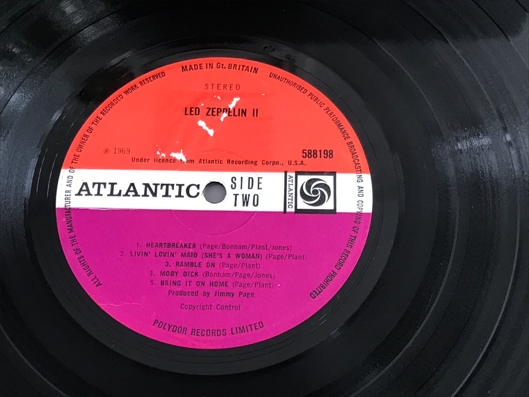 Dischi in vinile: LED ZEPPELIN - II - 1969 UK - misprint – Usato da Buchs AG venduto da Archie 3