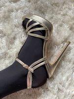 Gold sandals size 38
