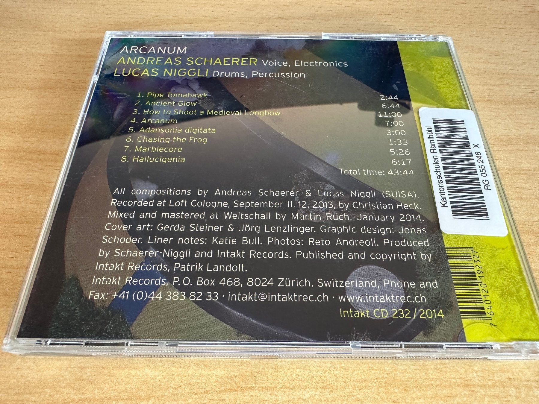 CDs: Andreas Schaerer - Lucas Niggli – Arcanum – D'occasion à Rikon im Tösstal par Alpenmutz 1