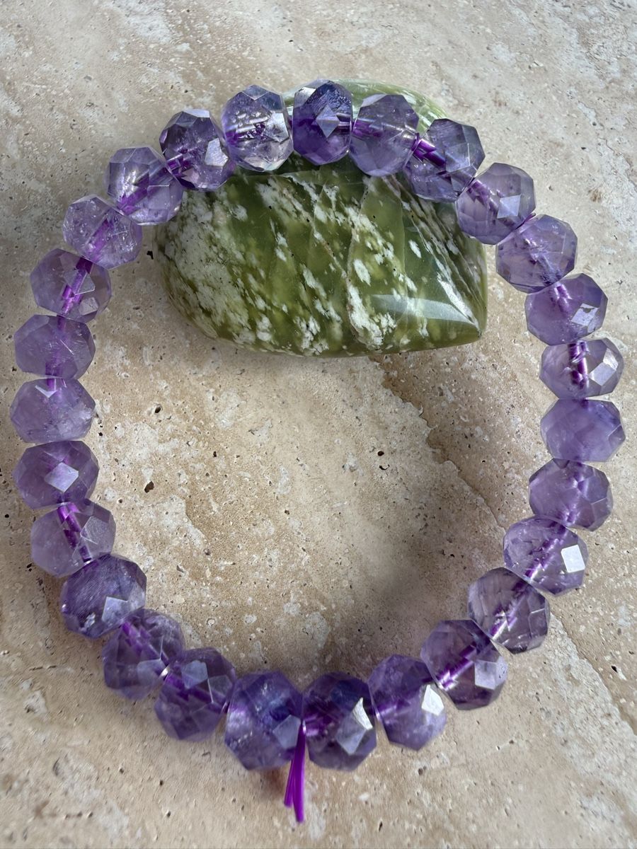 Armbänder & -reifen: Amethyst Armband facettiert 8mm, Echte Edelstein-Perlen – Neu (gemäss Beschreibung) aus Jegenstorf von SteinGlanz 7