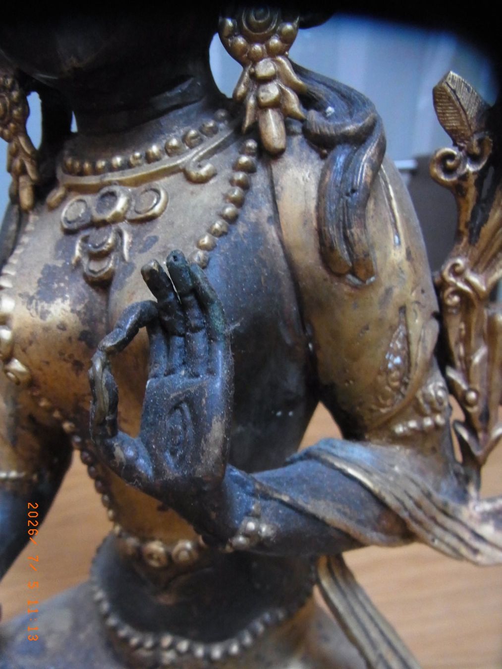 Sculture & Statue: Buddha Figur Messing vergoldet Vintage...... – Usato da Uezwil venduto da Fauchi51 2