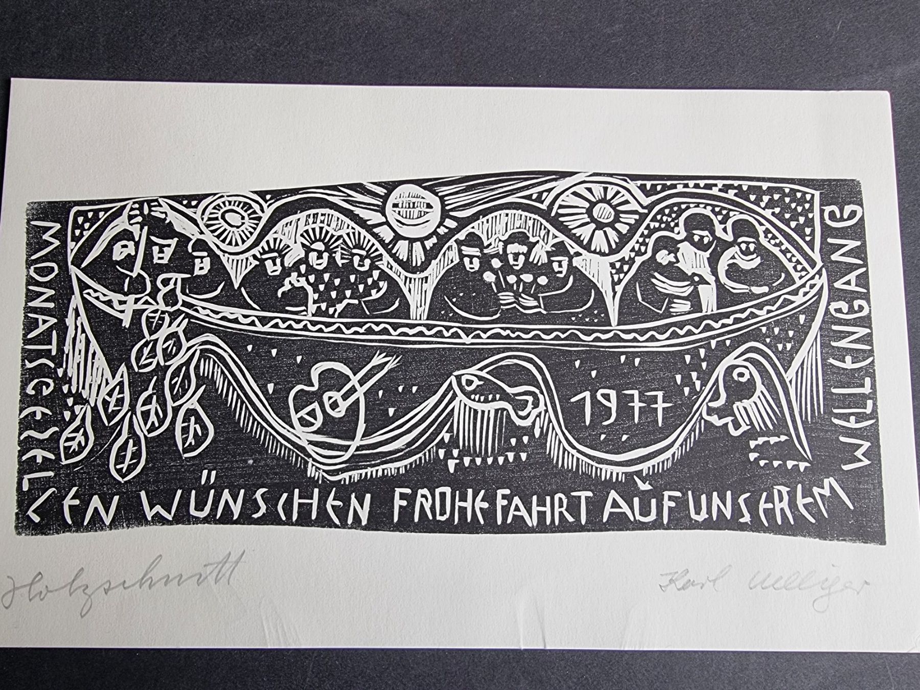 Xilografie: KARL ULLIGER HOLZSCHNITT SIGNIERT NUMMERIERT – Usato da Gersau venduto da grafik-kunst