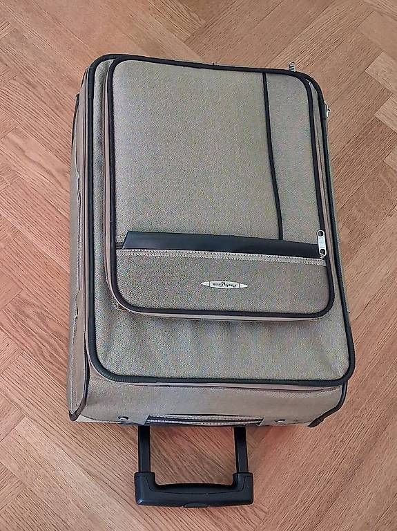 Reisekoffer: Easy Pack: grauer Stoffrollkoffer – Gebraucht aus Basel von Bernhard_C 1