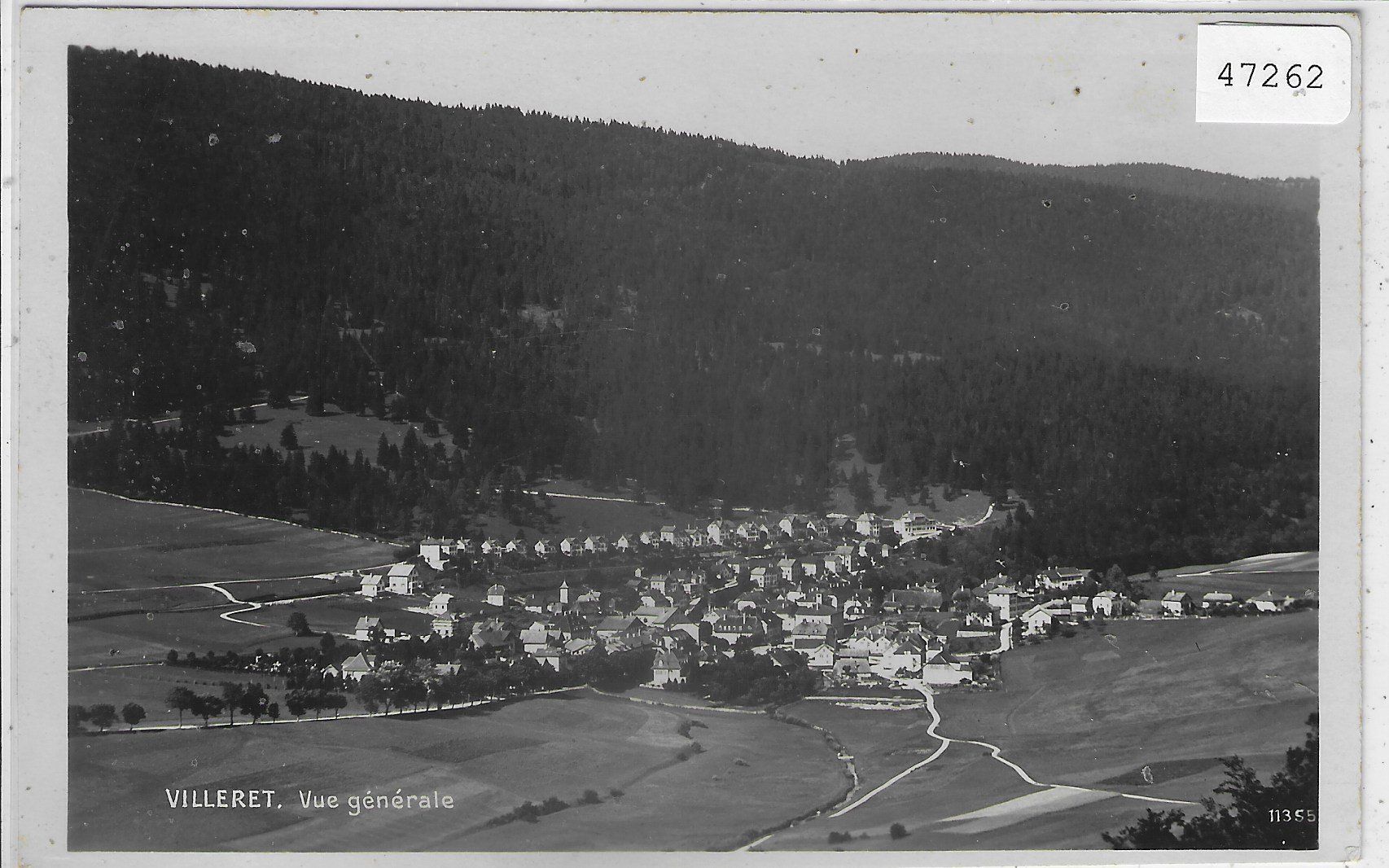 Cartes postales: Villeret - Vue generale – D'occasion à Ettingen par Kartenplanet
