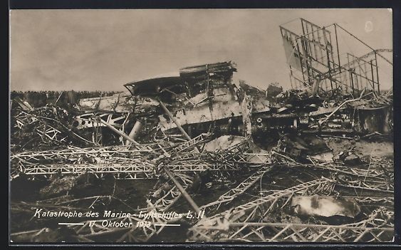 Foto & Poster: Katastrophe des Marine-Luftschiffes L. I – Usato da Berlin venduto da bartko-reher