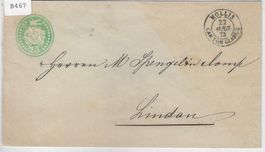 Tüblibrief 25Rp. Mollis 22. April 1873
