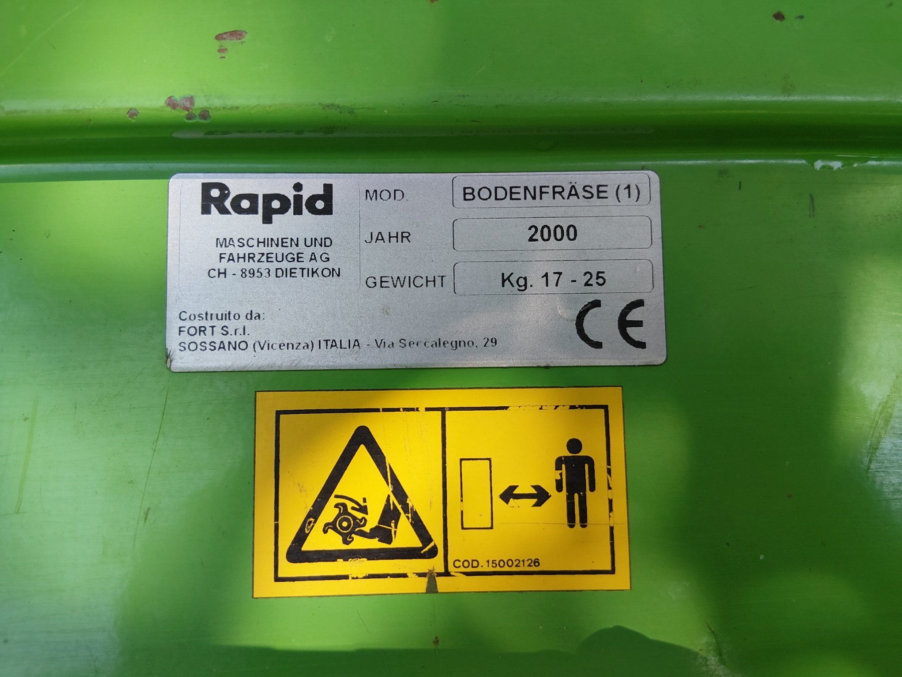 Rapid Tutte le macchine: Rapid + Bodenfräse – Usato da Thun venduto da zur_92zc 1