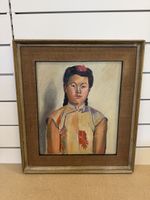Grande l’huile sur toile, portrait
