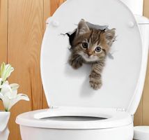 Süsser Katzenbaby-Aufkleber mit realistischem 3D-Effekt 🐱