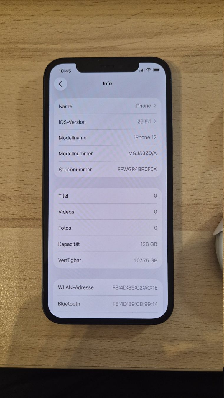 Apple Handys / Smartphones: iPhone 12 128GB Black 3032 – Gebraucht aus Münchenbuchsee von MV_Solutions 2