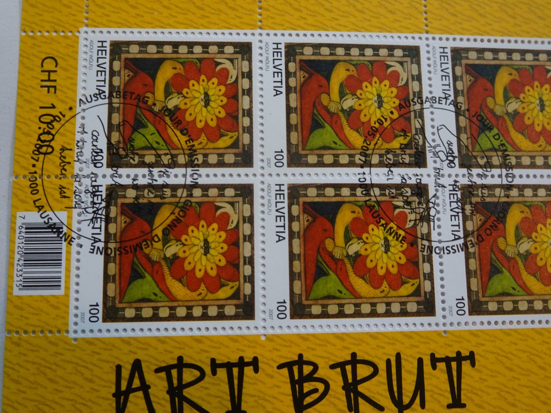 Tutti i francobolli: 2007, KLEINBOGEN ART BRUT, AUSGABETAG – Nuovo (secondo la descrizione) da Eschenbach SG venduto da eDaisy 1