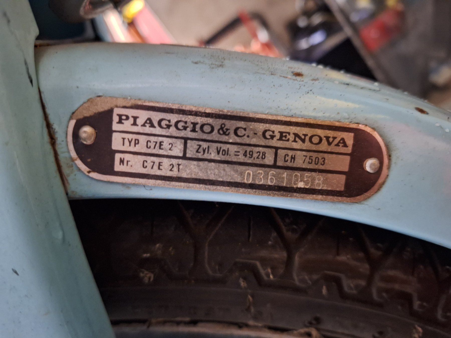 Piaggio Ciclomotori: Schönes Piaggio Ciao, Türkis – Usato da Recherswil venduto da Toby.sk55 7