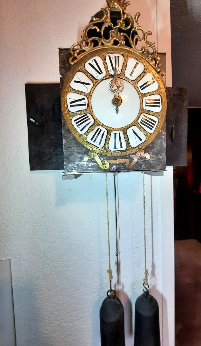 Stand- & Wanduhren: antike Comptoise Hahnenuhr Einzeiger Uhr ca.1750 – Gebraucht aus Eschenbach von Alicekunst 9