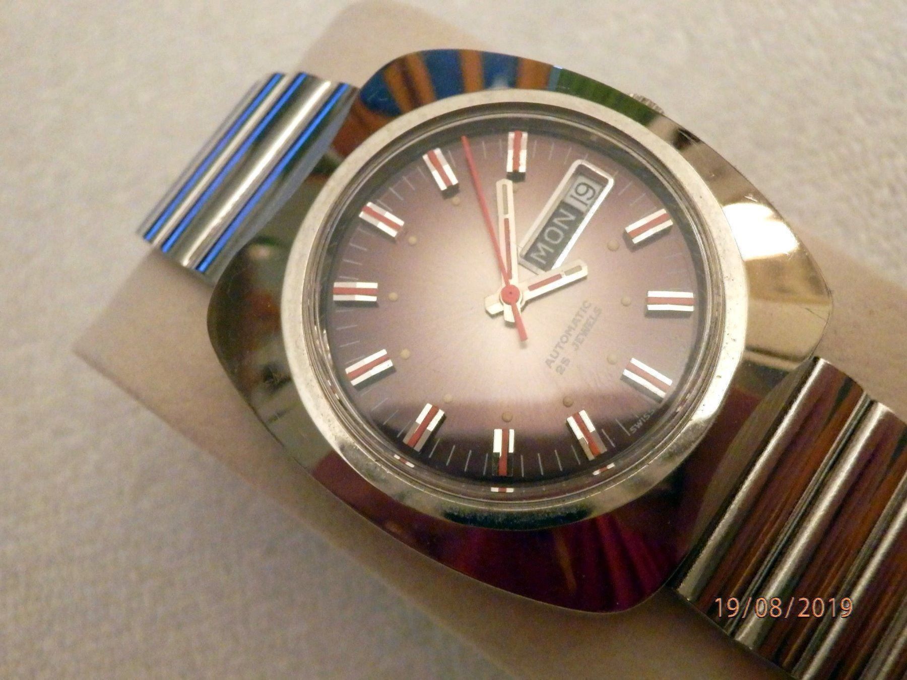 Orologi: Sandoz, Automatic, 25 Jewels, Day Date – Usato da Ueberstorf venduto da dinbau