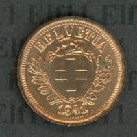CHF___0.01 1941 stgl * Nigelnagelneu! 1 Rappen