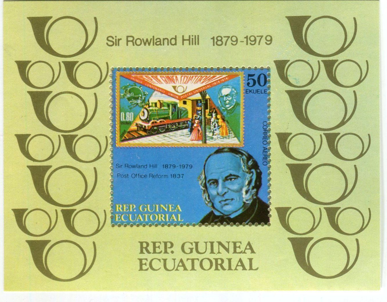 Tous les timbres: Block "Rowland Hill". Äquatorialguinea. – Neuf avec emballage d'origine à Basel par Butsch5