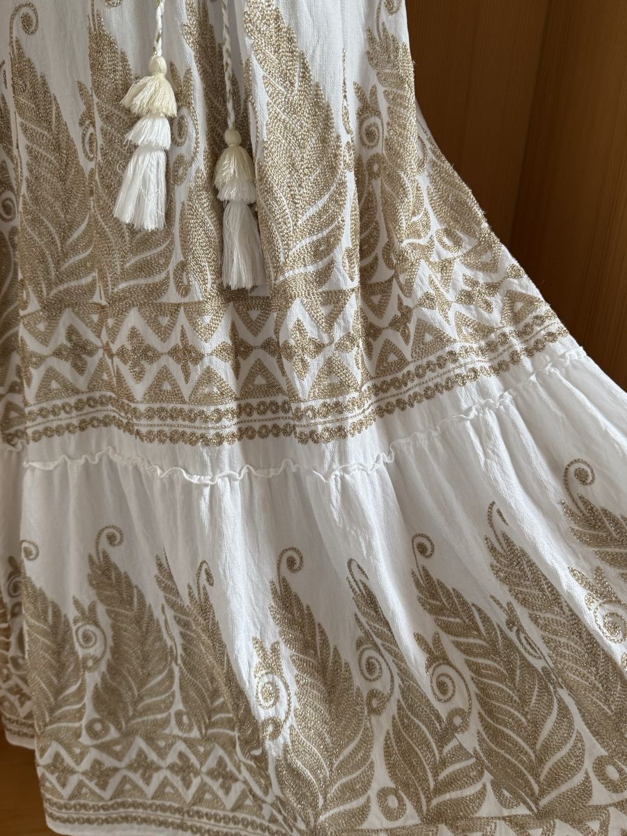 Kleider: Boho Maxikleid aus Viskose / Leinen – Neu (gemäss Beschreibung) aus Sigriswil von ck56 4