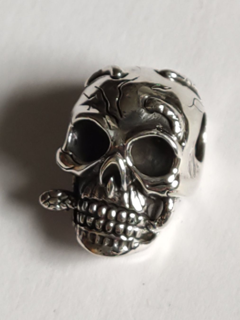 Ciondoli: Silber Skull Totenkopf Anhänger / Crâne – Nuovo (secondo la descrizione) da Laufen venduto da Sunjupite7 2