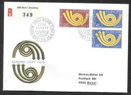 R-FDC Serie 543-544 Europamarken ET 30.4.1973