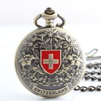 Taschenuhr mechanisch Bronze. Kostenfreie Zustellung!