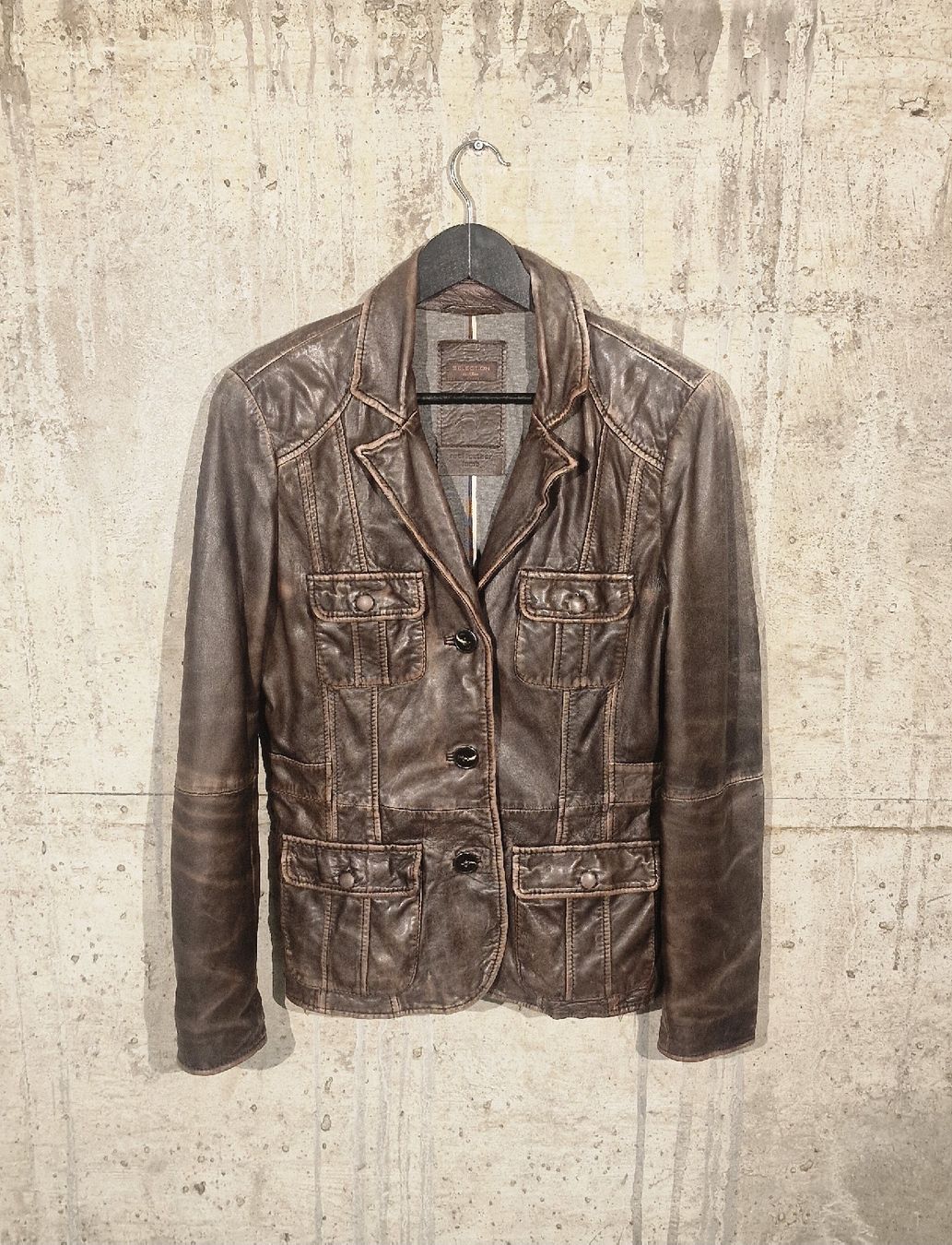 S.Oliver Jacken: s.Oliver Selection Lederjacke aus 100% Lammleder Braun Gr. M – Gebraucht aus Affeltrangen von Szafaoli