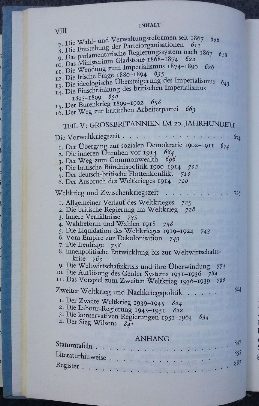 Libri: Geschichte Englands, 1. Auflage 1968 – Usato da Oberriet SG venduto da ganesh435 7