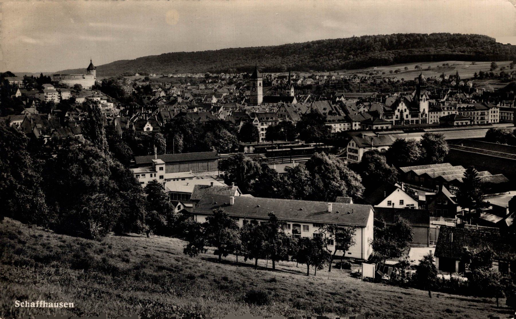Ansichtskarten: Schaffhausen – Gebraucht aus Bronschhofen von Astore