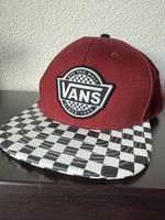 Vans Cap Checkerboard Weinrot guter Zustand