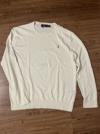 Polo Ralph Lauren Pullover Weiss – Grösse L – Slim Fit