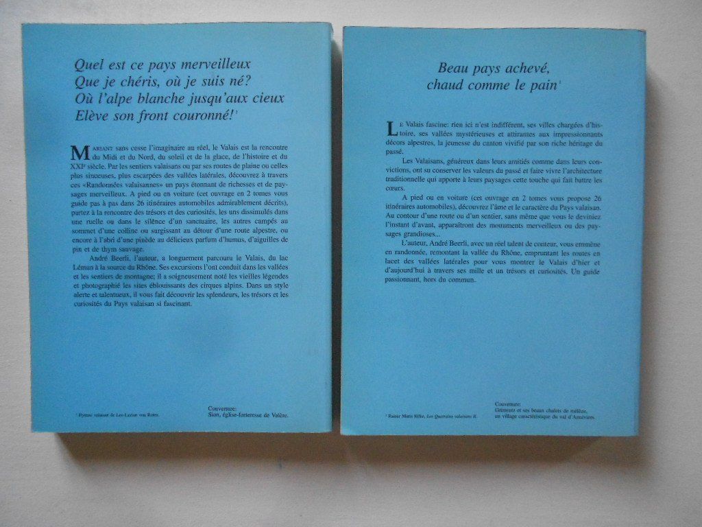 Bücher: Randonnées Valaisannes  1 & 2 – Gebraucht aus Bex von Giorgiob 1