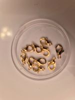 Karabinerverschluss 10 stück 10mm gold farbe(nr3)