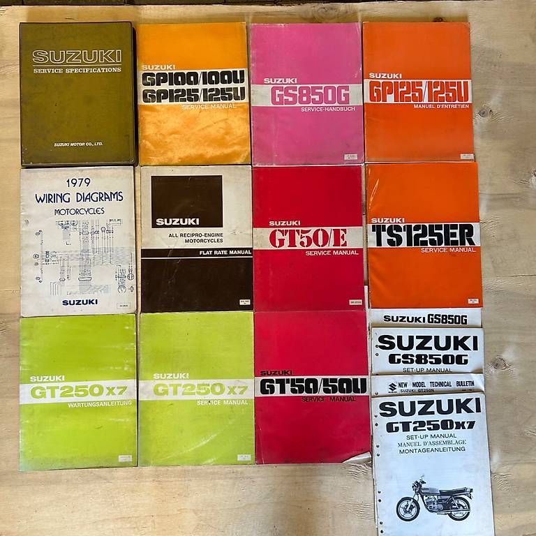Libri: Suzuki Service Manual, Teile Katalog, Handbuch – Usato da Ringgenberg BE venduto da Scorpionsales 1